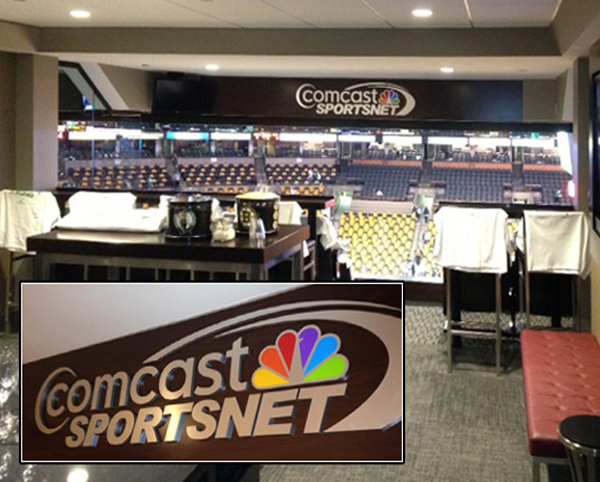 Boston Comcast Sportsnet Sign