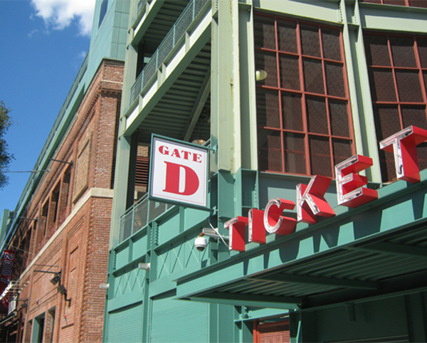 Red Sox Gate Signs Fenway Park Boston